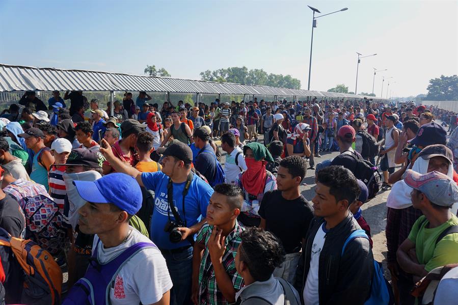 Al menos 400 migrantes hondureños de la caravana han regresado a su país
