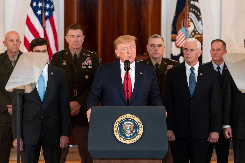 56 % de los estadounidenses rechaza postura de Trump sobre Irán