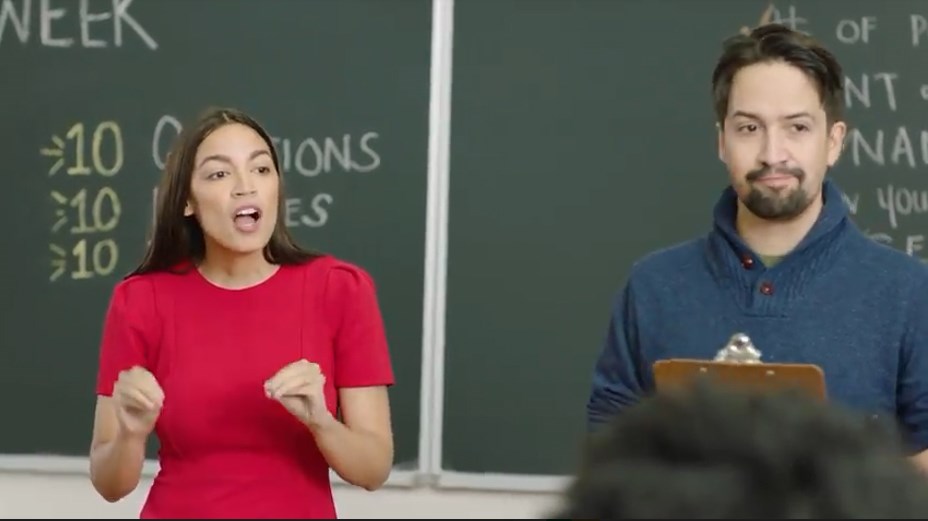 Ocasio-Cortez y Lin-Manuel Miranda promueven censo 2020