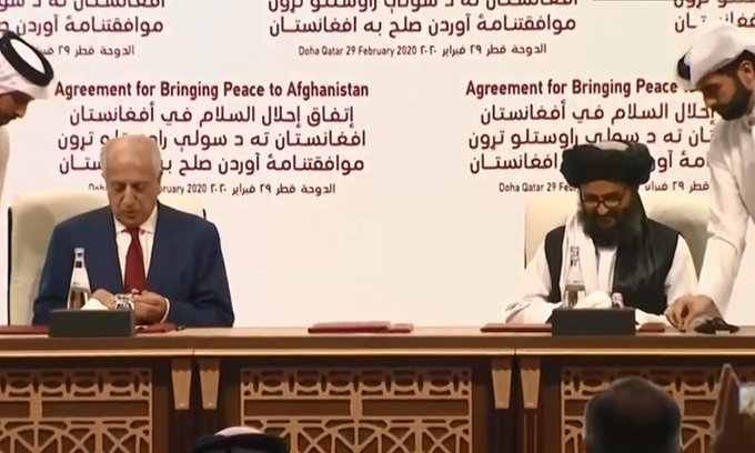 ¡Histórico! EEUU y talibanes firman acuerdo de paz
