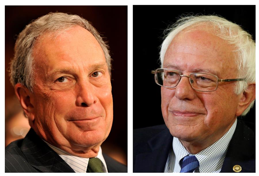 Bloomberg y Sanders entran en el cuerpo a cuerpo en las primarias demócratas