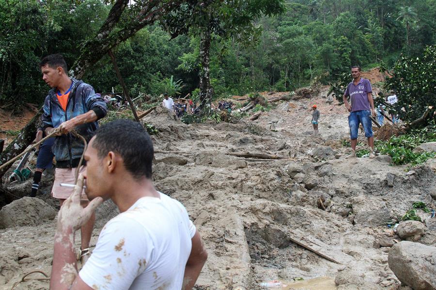 Lluvias en Sao Paulo causan 18 muertos y 30 desaparecidos
