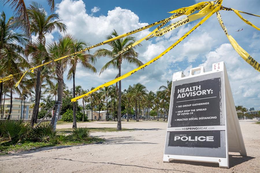 Con la mirada en la reapertura Florida suma 800 nuevos casos