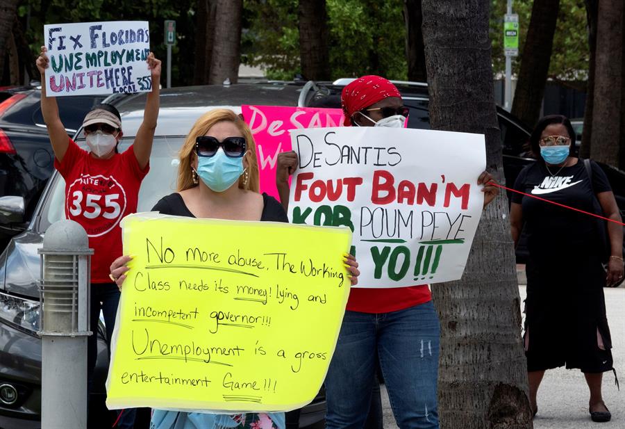 Desempleo en Florida se triplica por la COVID-19