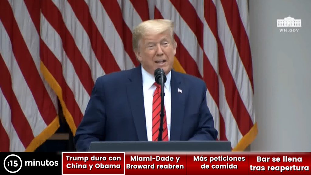 Noticiero 15 minutos news: Miami y Broward ya tienen fecha de reapertura