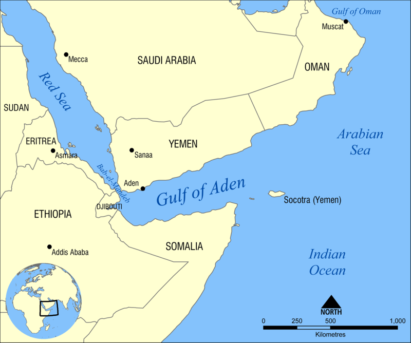 Un buque atacado frente a las costas del Yemen en el golfo de Adén