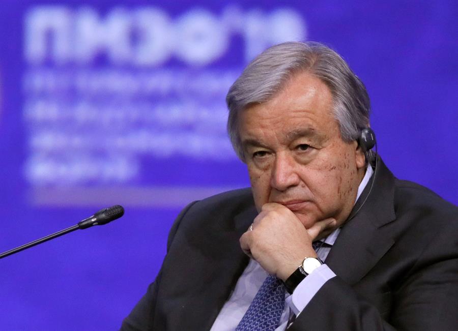 Guterres pide enfrentar el "virus del odio" que se extiende con la pandemia