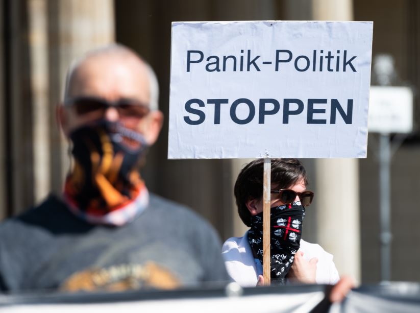 Alemania protestó contra restricciones por coronavirus