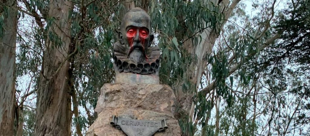 Latinos por Trump rechaza destrucción de estatuas de figuras hispanas