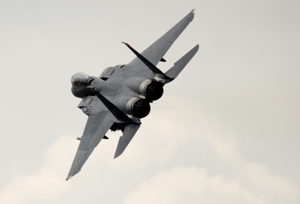 Un caza F-15C de EEUU se estrelló en el mar del Norte