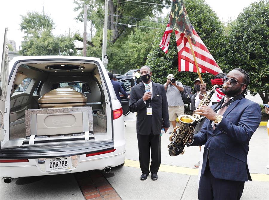 En fotos: Así fue el funeral de Rayshard Brooks