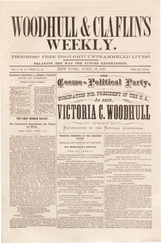 Victoria Woodhull y sus “incómodas” ideas sexuales y políticas