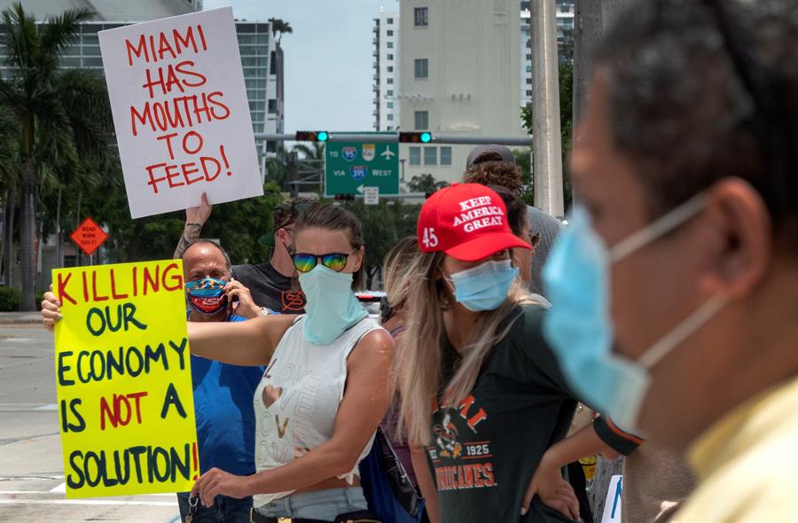 Florida contabiliza 254.511 casos y 4.197 muertes por la COVID-19