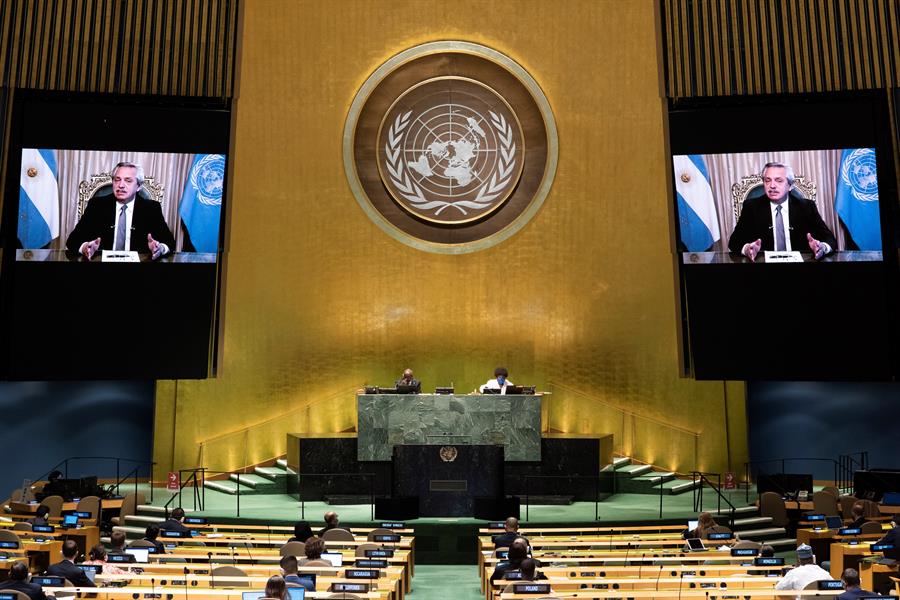 Estos fueron los pedidos de Alberto Fernández a la ONU