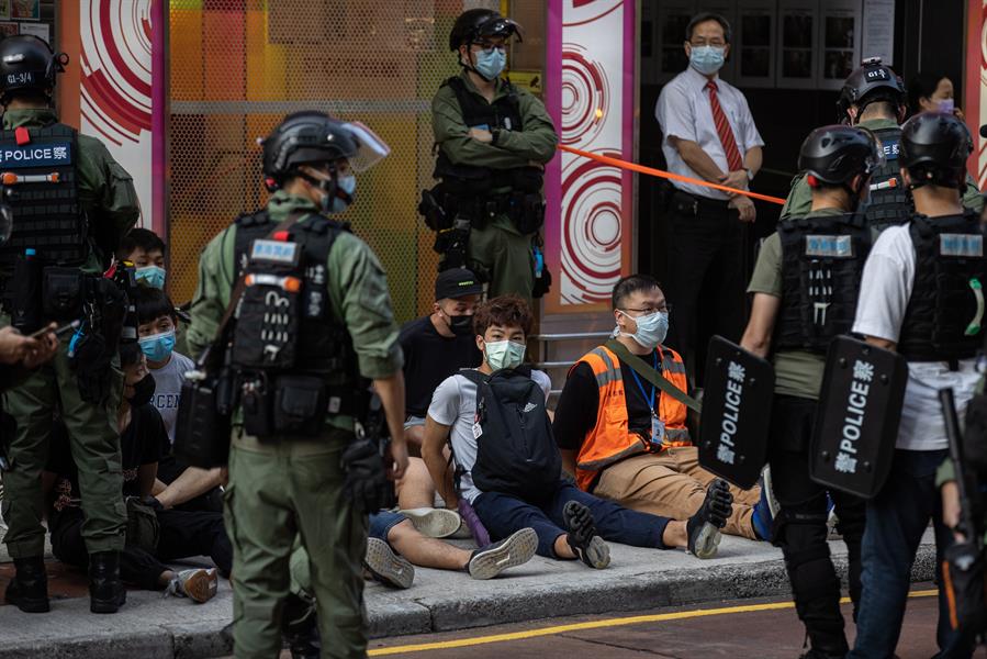 Hong Kong manifestantes