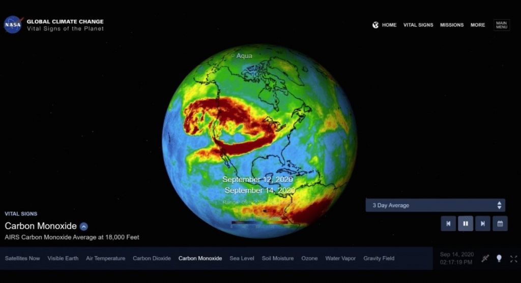 Norteamérica se llena de monóxido de carbono y esta es la razón