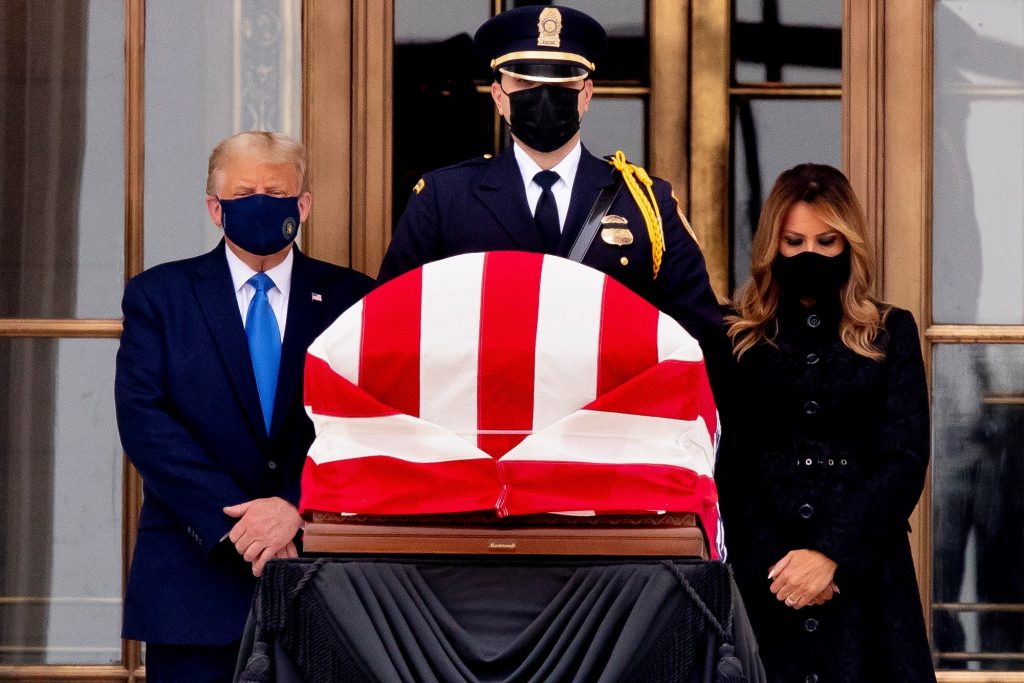 Así fue el velatorio de la jueza Ruth Ginsburg