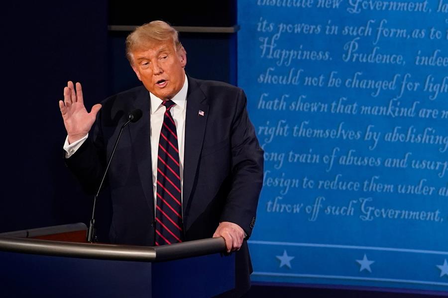 Trump dijo que Biden no habla de ley y orden porque pierde el apoyo de los socialistas