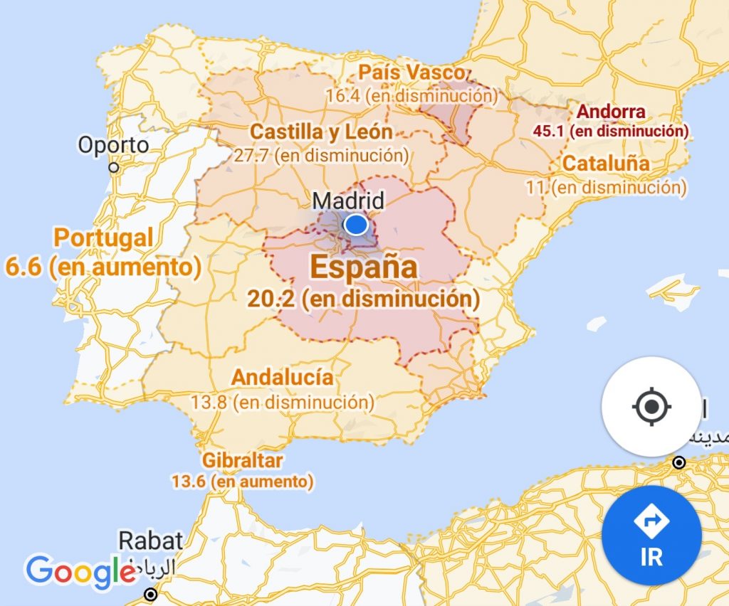 ¿Quieres saber la incidencia de COVID-19 en la región donde vives? Google Maps te lo muestra