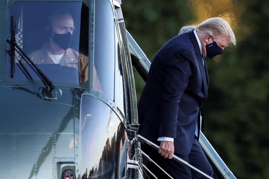 Llueven los mensajes de solidaridad hacia Trump y Melania tras contagiarse de coronavirus