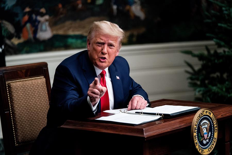 Trump: Biden entrará a la Casa Blanca si prueba que sus "80 millones de votos no son fraudulentos"