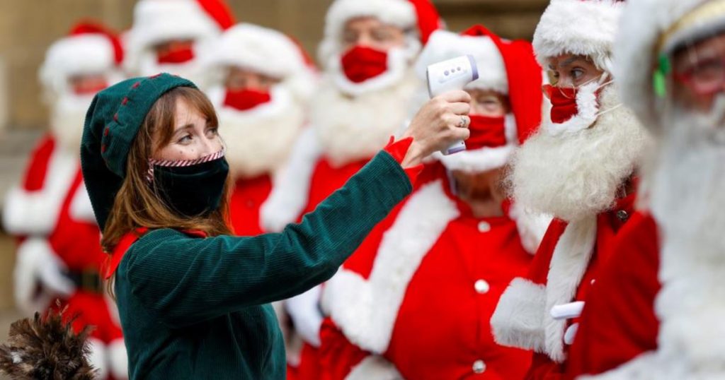 ¡Sin excepción! Papa Noel deberá usar mascarilla