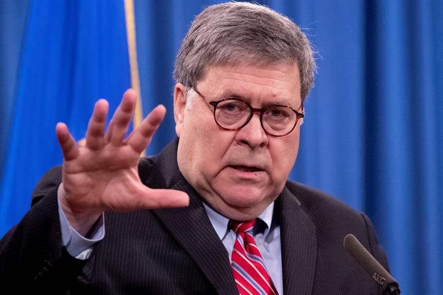 Barr contradice a Trump sobre el posible responsable del ataque informático
