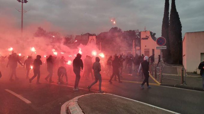 Policía interroga a 18 detenidos por ataque al centro del Olympique de Marsella