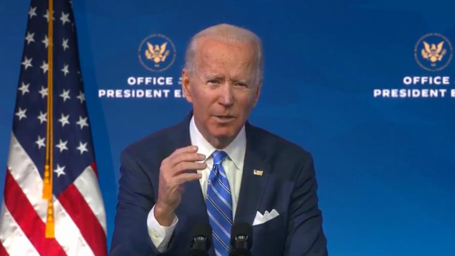 "No hay tiempo que perder": Biden presentó plan para reflotar la economía de EEUU