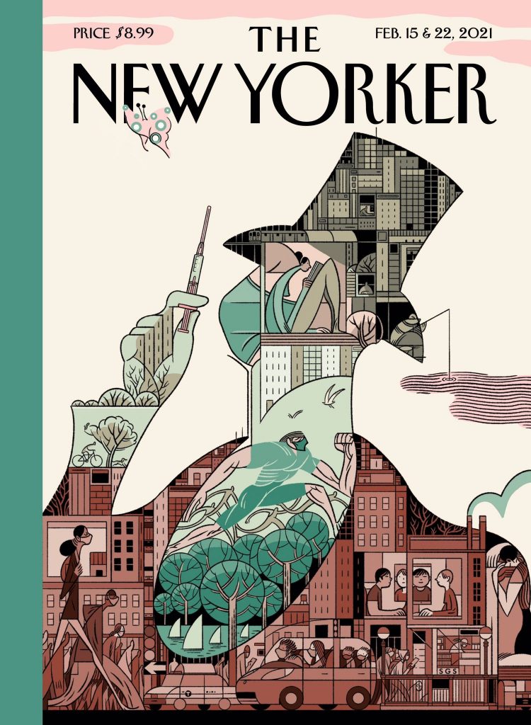 "Todos los grandes han publicado ahí": el español Sergio García diseñó la portada del New Yorker
