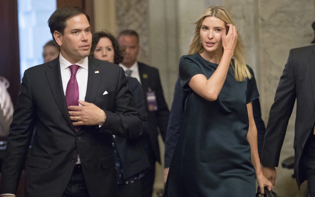Ivanka Trump descarta ocupar el escaño de Marco Rubio en el Senado de EEUU
