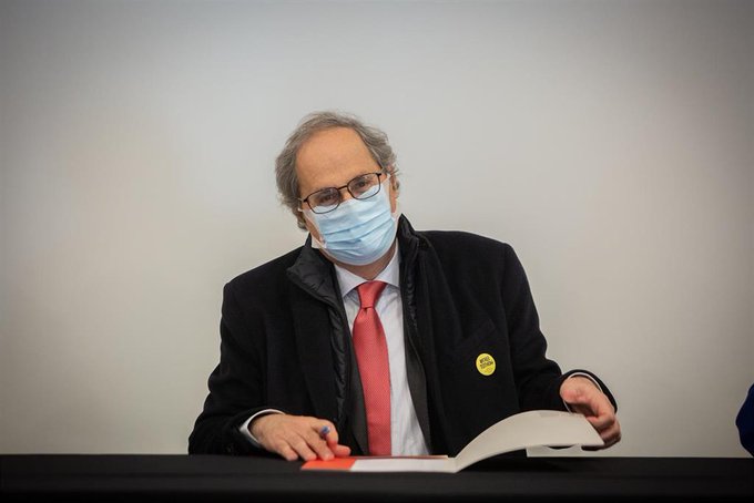 "Ruego que no pase como con mi Gobierno": Quim Torra pide avanzar hacia la independencia