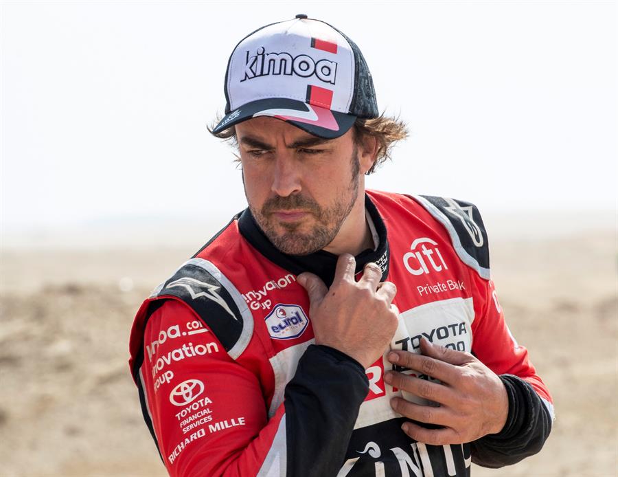 Alonso permanece en observación tras cirugía por una fractura en su mandíbula