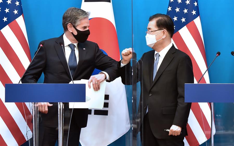 Blinken adelanta que el plan para Corea del Norte estará listo "en las próximas semanas"