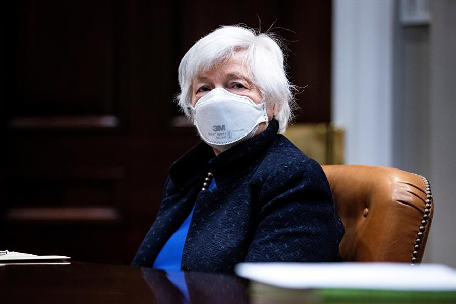 Yellen anticipa recuperación económica y pleno empleo gracias a paquete de estímulo