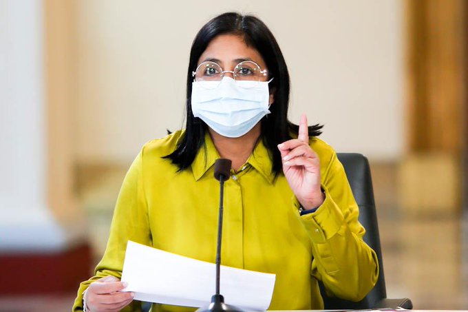 Vicepresidenta chavista reprochó a su par colombiana por acusar a Maduro de tener vínculos con el narcotráfico