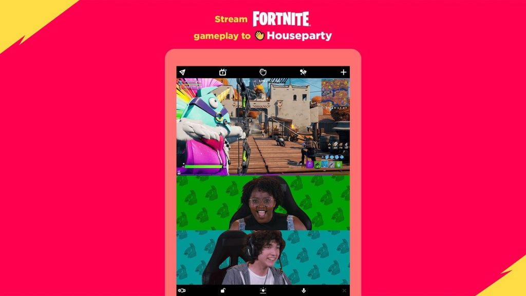 Houseparty ya permite retransmitir partidas de Fortnite