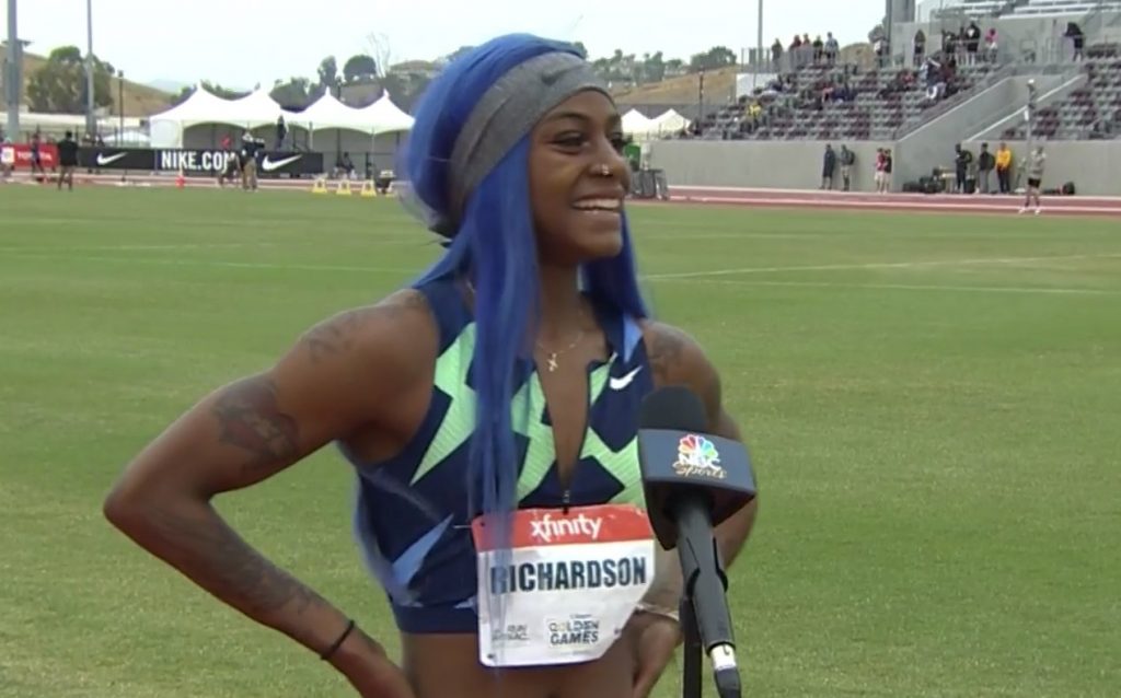 Sha-Carri Richardson ratificó que es la más veloz con 2 marcas por debajo de 10.80 en 100 metros