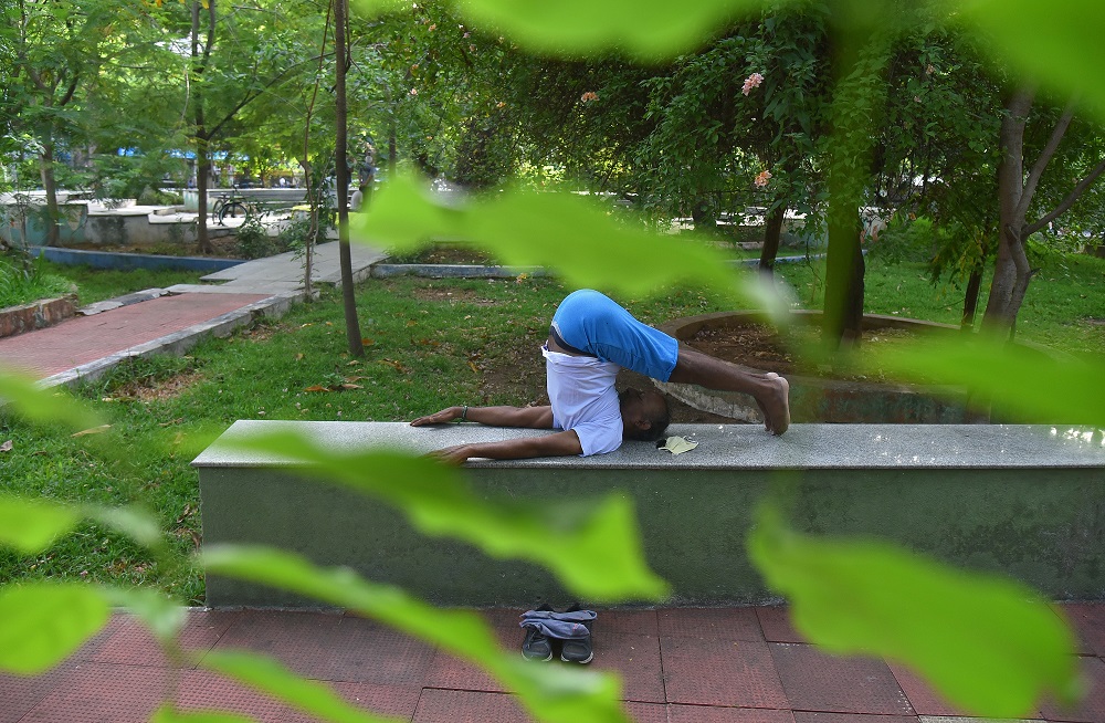 El yoga se ha convertido en "un rayo de esperanza" en la India