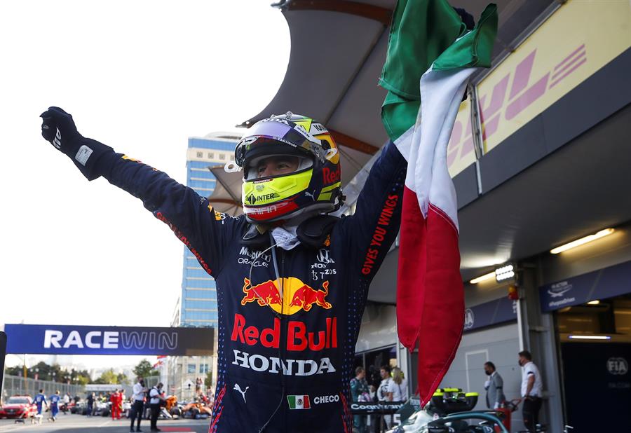 Sergio Pérez conquistó el accidentado Gran Premio de Azerbaiyán