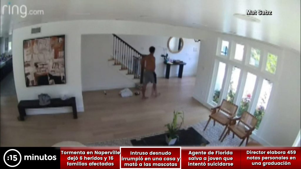 Sujeto DESNUDO irrumpió en una casa y MATÓ A DOS MASCOTAS en Bel Air