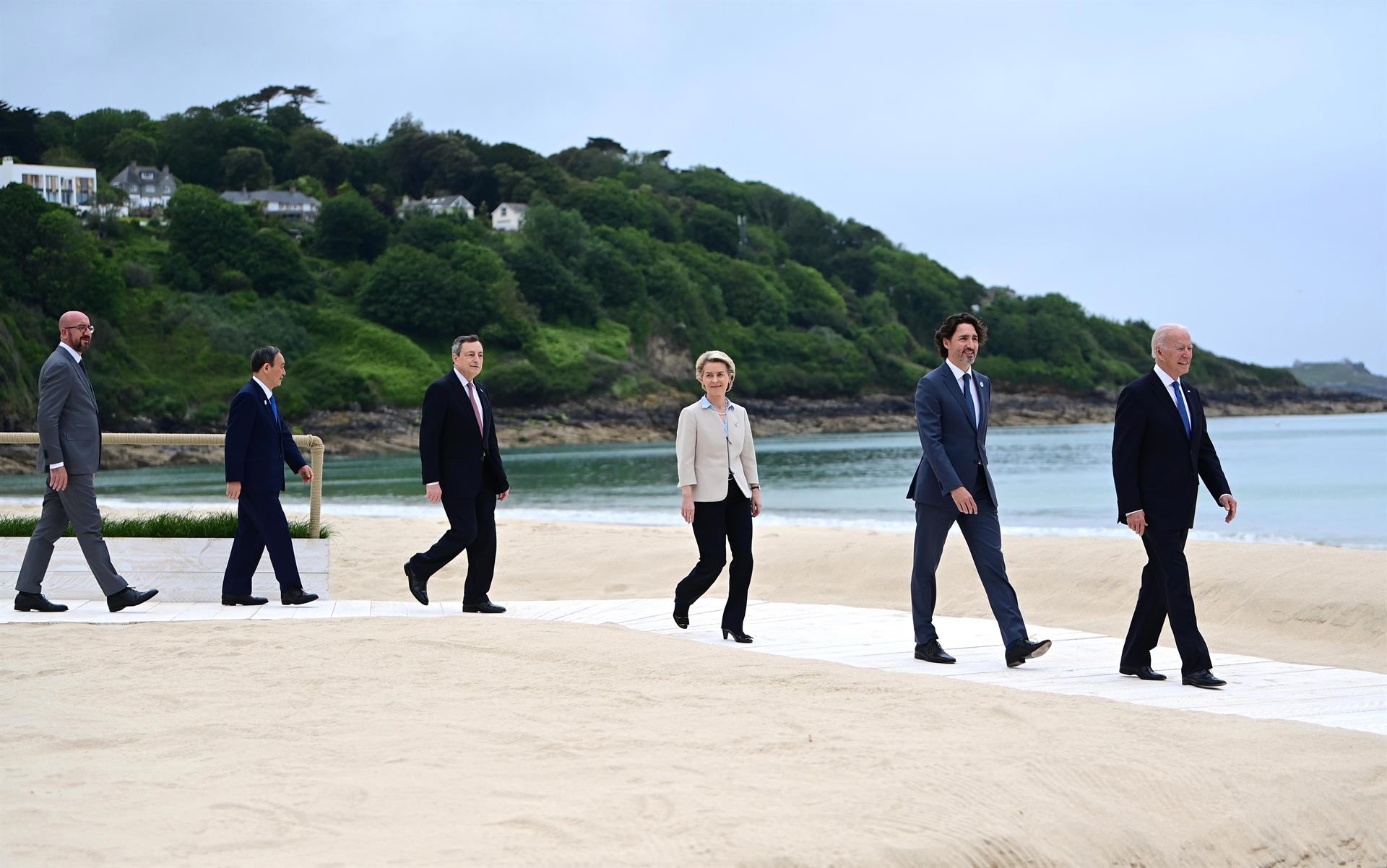 Economía verde, ayudas y reforma fiscal centran la atención de la cumbre del G7 en su primer día