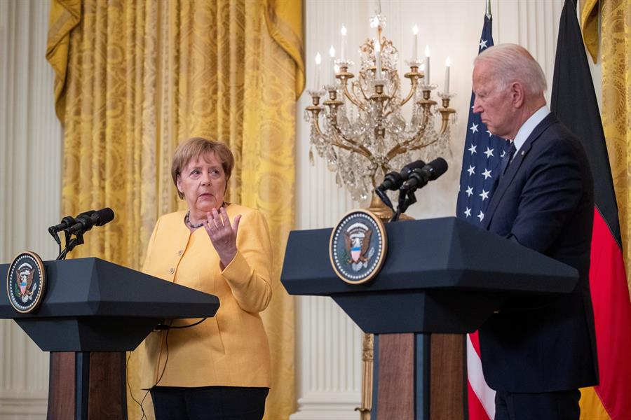 Biden recibe a Merkel con agenda marcada por China y gasoducto Nord Stream 2
