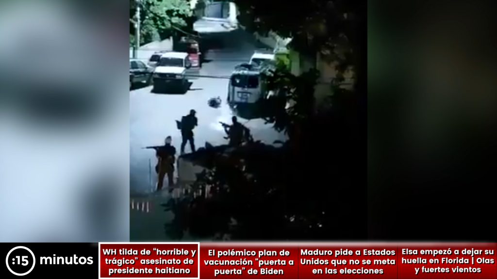 Noticiero 15 minutos news: EEUU tildó de "horrible y trágico" el asesinato del presidente haitiano Moise