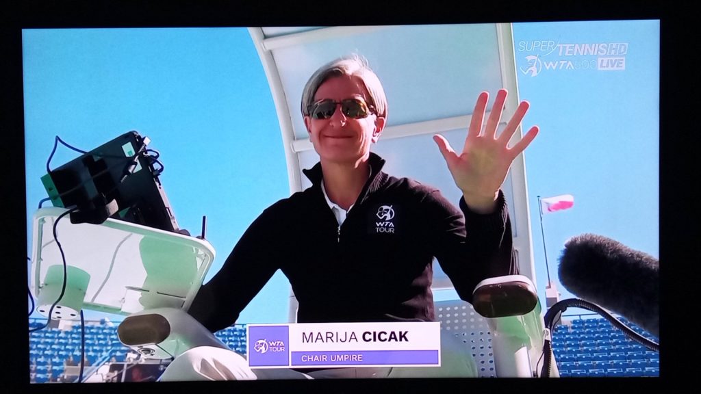 Marija Cicak hace historia en Wimbledon como primera mujer en arbitrar la final masculina