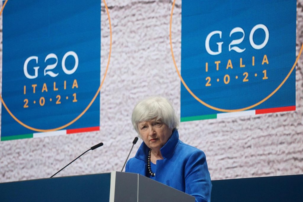 Yellen confía en que el Congreso de EEUU apruebe el pacto fiscal global