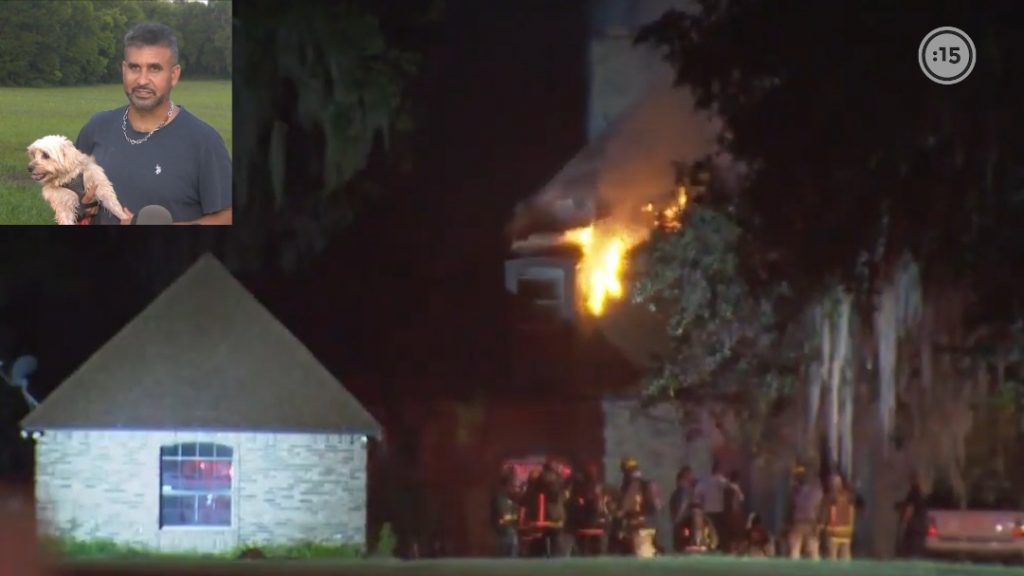 ¡Héroe canino! Un perro alertó a su dueño que la casa se incendiaba en el condado de Orange, Florida