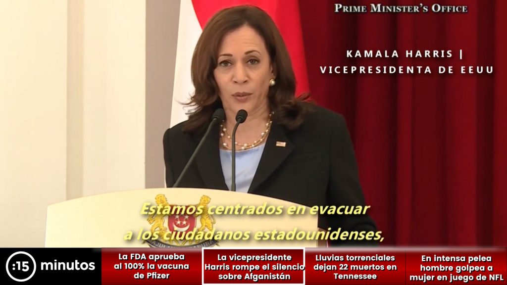 Kamala Harris rompe el silencio sobre CAOS en Afganistán