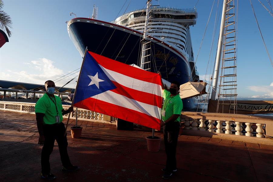 Llega a Puerto Rico el primer crucero desde el inicio de la pandemia