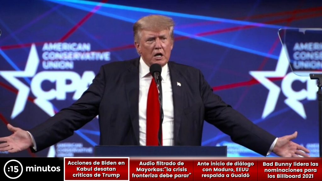 ¿Ya me extrañan? Trump calificó de desastre lo que pasa en Kabul